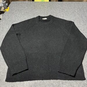 J. Crew Womens Alpaca Wool Blend Side Slit Sweater Size L Preppy Office Work